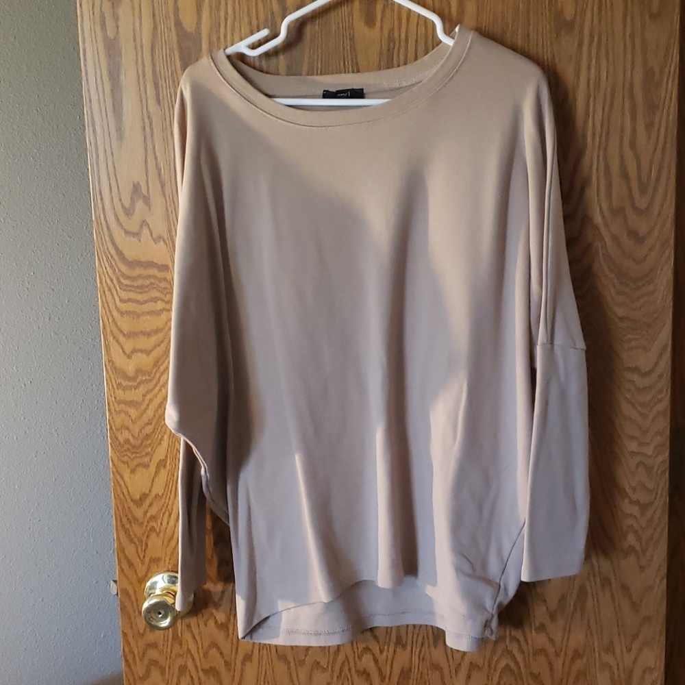Long sleeve tan sweater